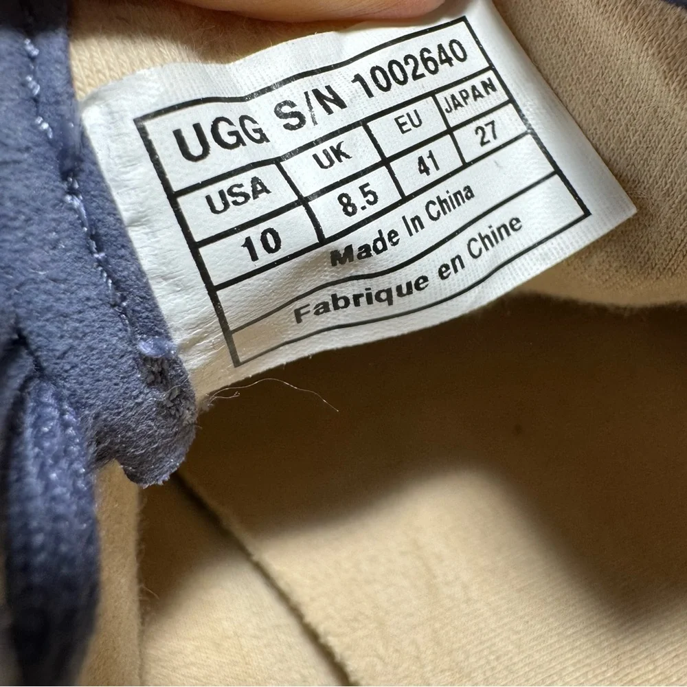 UGG HALLY LOW TOP FASHION SNEAKERS -NIGHT BLUE CANVAS WOMEN'S SZ US 10